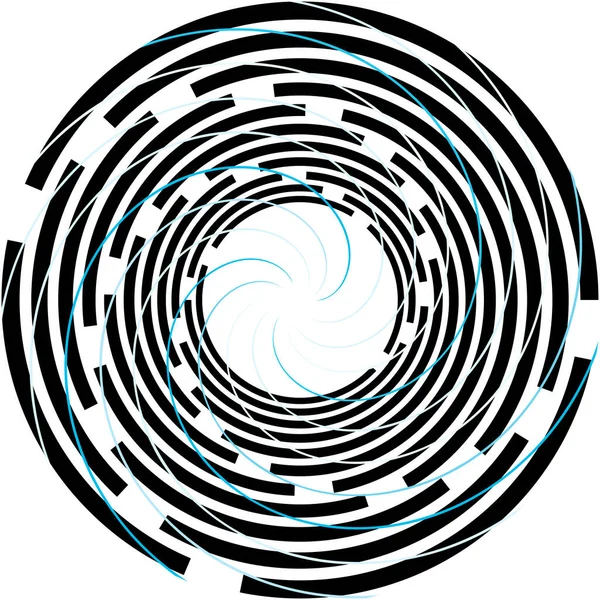 Überlagerung Abstrakter Spirale Wirbel Wirbelvektor Volute Helix Cochlea Schwindel Kreisförmig — Stockvektor