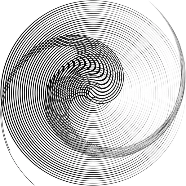 Sovrapposizione Astratta Spirale Vortice Vettore Vortice Voluta Elica Vertigini Cocleari — Vettoriale Stock