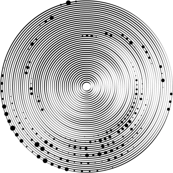 Sovrapposizione Astratta Spirale Vortice Vettore Vortice Voluta Elica Vertigini Cocleari — Vettoriale Stock