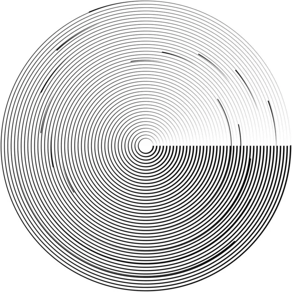 Abstracte Spiraal Draaikolk Wervelvector Voluut Helix Cochleaire Vertigo Cirkelvormig Geometrische — Stockvector