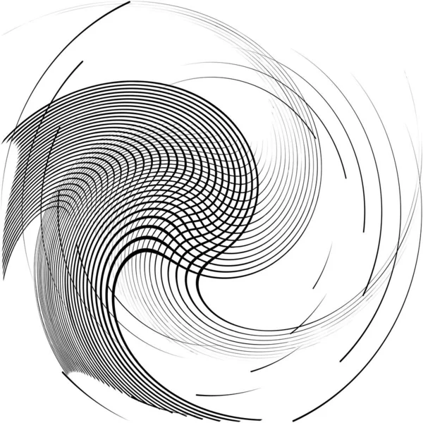 Sovrapposizione Astratta Spirale Vortice Vettore Vortice Voluta Elica Vertigini Cocleari — Vettoriale Stock