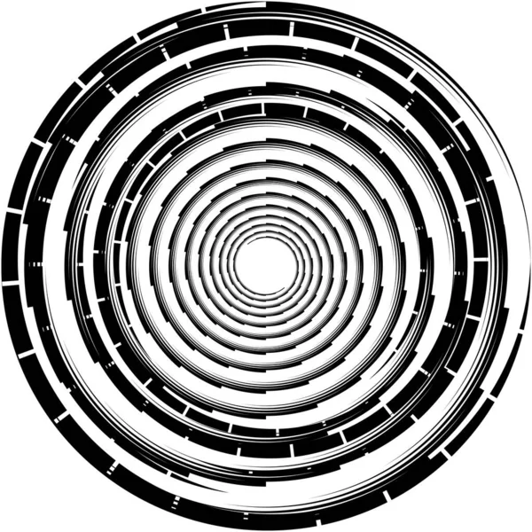 Superposition Abstraite Spirale Tourbillon Vecteur Tourbillon Volute Hélice Vertige Cochléaire — Image vectorielle