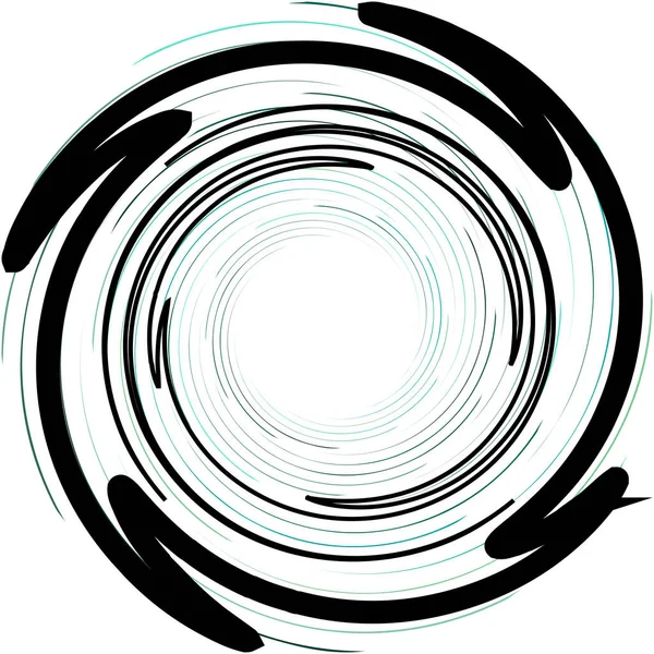 Espiral Abstracta Superpuesta Remolino Vector Giro Voluta Hélice Vértigo Coclear — Archivo Imágenes Vectoriales