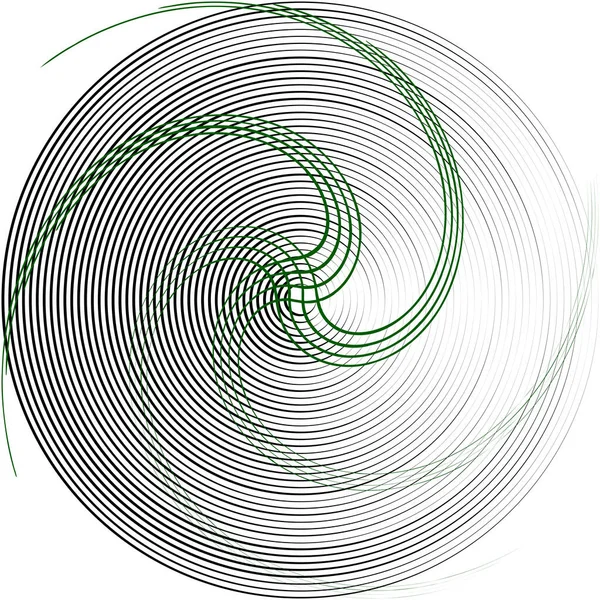 Sovrapposizione Astratta Spirale Vortice Vettore Vortice Voluta Elica Vertigini Cocleari — Vettoriale Stock