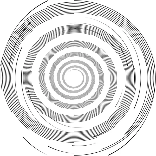 Överlagring Abstrakt Spiral Virvel Virvel Vektor Volute Helix Cochlear Vertigo — Stock vektor