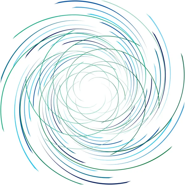 Sobreposição Abstrato Espiral Redemoinho Twirl Vetor Voluta Hélice Vertigem Coclear — Vetor de Stock