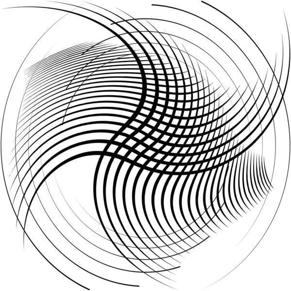 Abstracte Spiraal Draaikolk Wervelvector Voluut Helix Cochleaire Vertigo Cirkelvormig Geometrische — Stockvector