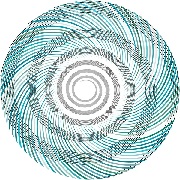 Espiral Abstracta Superpuesta Remolino Vector Giro Voluta Hélice Vértigo Coclear — Vector de stock