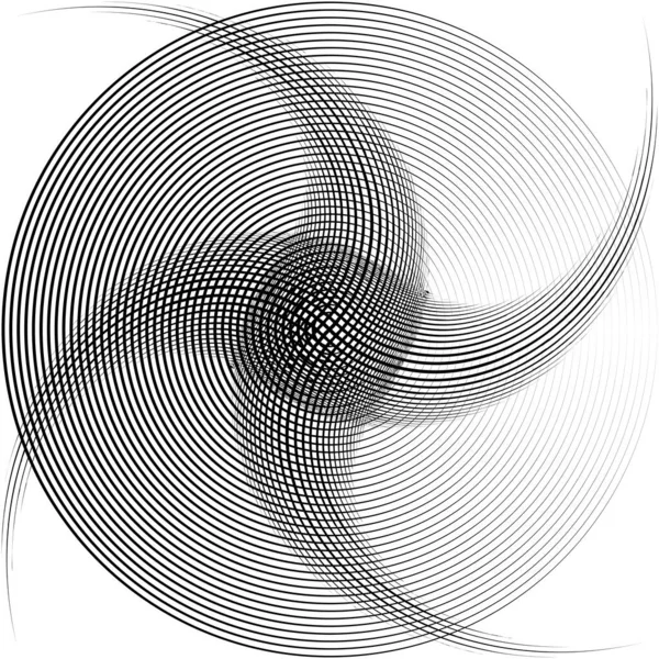 Překrývající Abstraktní Spirálu Vír Vířící Vektor Voluta Šroubovice Kochleární Závrať — Stockový vektor