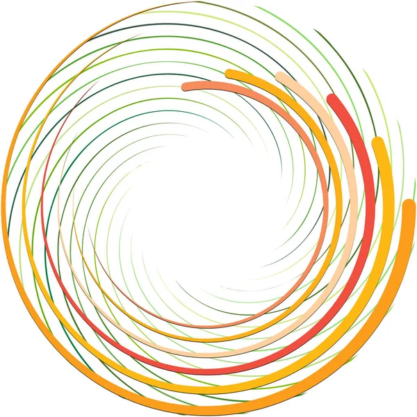 Abstracte Spiraal Draaikolk Wervelvector Voluut Helix Cochleaire Vertigo Cirkelvormig Geometrische — Stockvector