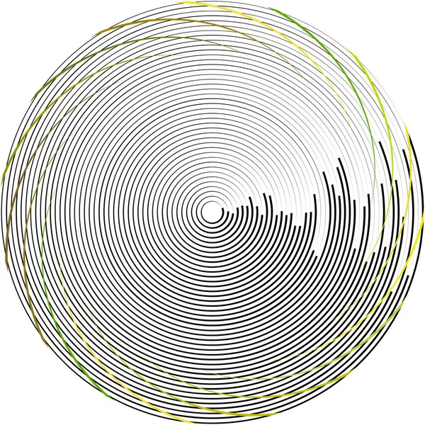 Abstracte Spiraal Draaikolk Wervelvector Voluut Helix Cochleaire Vertigo Cirkelvormig Geometrische — Stockvector