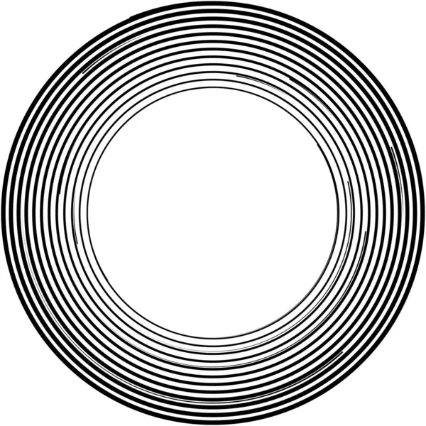 Sovrapposizione Astratta Spirale Vortice Vettore Vortice Voluta Elica Vertigini Cocleari — Vettoriale Stock