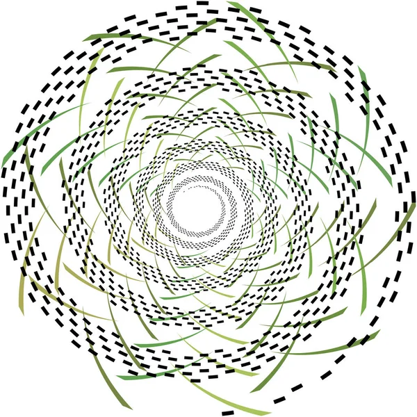 Sovrapposizione Astratta Spirale Vortice Vettore Vortice Voluta Elica Vertigini Cocleari — Vettoriale Stock