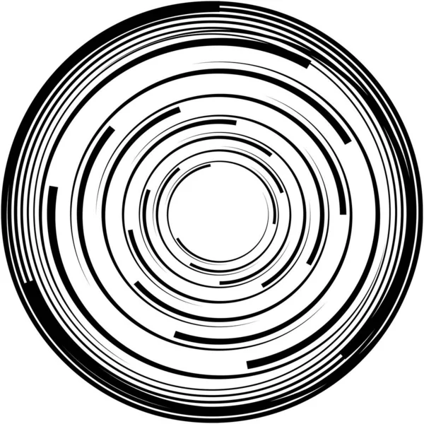 Espiral Abstracta Superpuesta Remolino Vector Giro Voluta Hélice Vértigo Coclear — Vector de stock