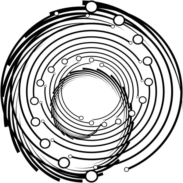 Überlagerung Abstrakter Spirale Wirbel Wirbelvektor Volute Helix Cochlea Schwindel Kreisförmig — Stockvektor