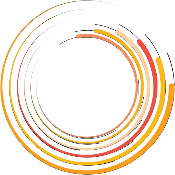 Espiral Abstracta Superpuesta Remolino Vector Giro Voluta Hélice Vértigo Coclear — Archivo Imágenes Vectoriales