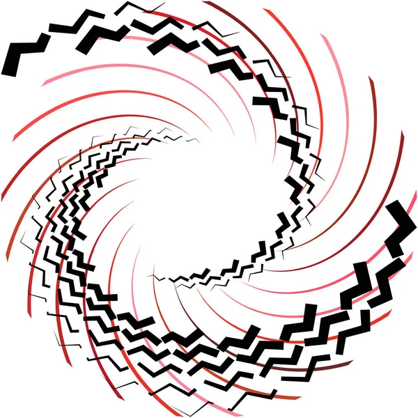 Sovrapposizione Astratta Spirale Vortice Vettore Vortice Voluta Elica Vertigini Cocleari — Vettoriale Stock