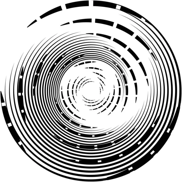추상적 스피랄 벡터를 뛰어넘는 달팽이관은 동그랗고 기하학적 그림입니다 — 스톡 벡터