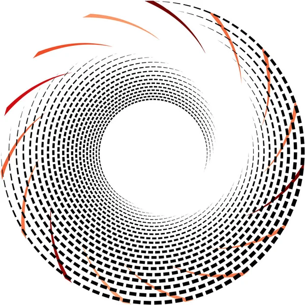 Überlagerung Abstrakter Spirale Wirbel Wirbelvektor Volute Helix Cochlea Schwindel Kreisförmig — Stockvektor