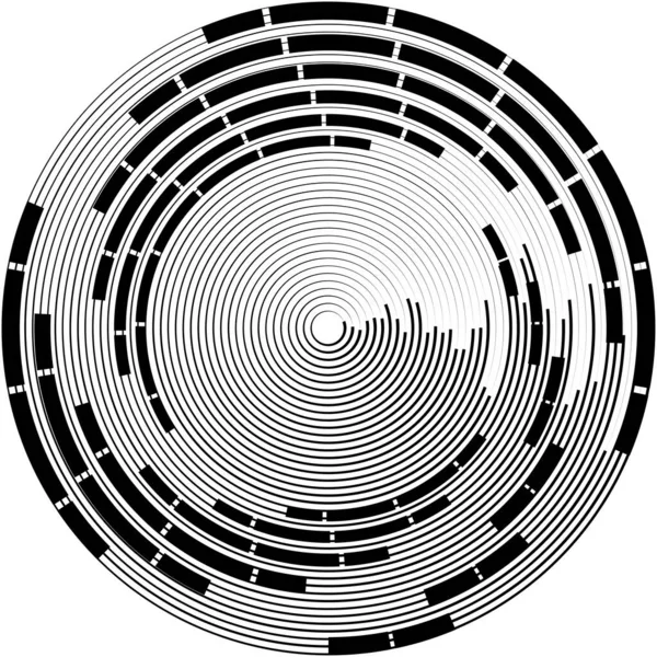 Sovrapposizione Astratta Spirale Vortice Vettore Vortice Voluta Elica Vertigini Cocleari — Vettoriale Stock