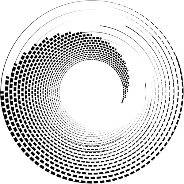Soyut sarmal, girdap, dönme vektörü örtüşüyor. Volute, helix, koklear vertigo dairesel, geometrik çizim. Soyut çember