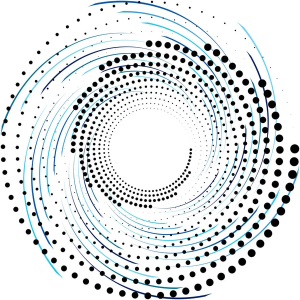 Sobreposição Abstrato Espiral Redemoinho Twirl Vetor Voluta Hélice Vertigem Coclear — Vetor de Stock