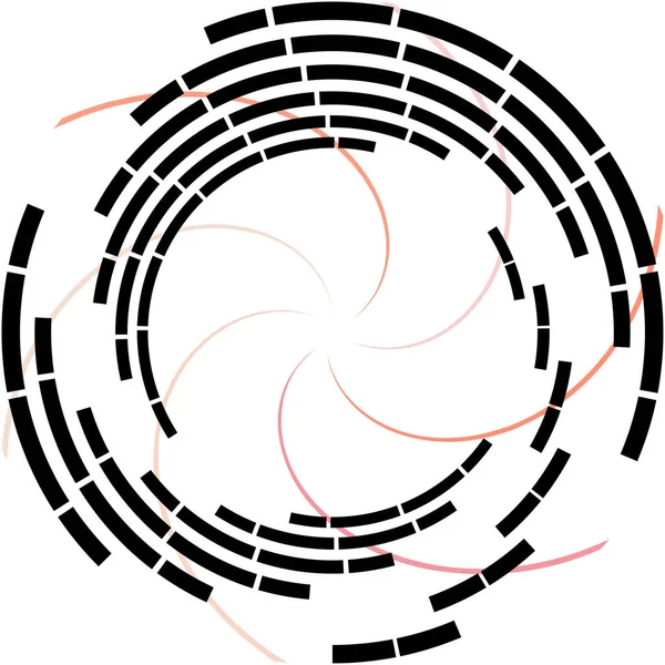 Sovrapposizione Astratta Spirale Vortice Vettore Vortice Voluta Elica Vertigini Cocleari — Vettoriale Stock