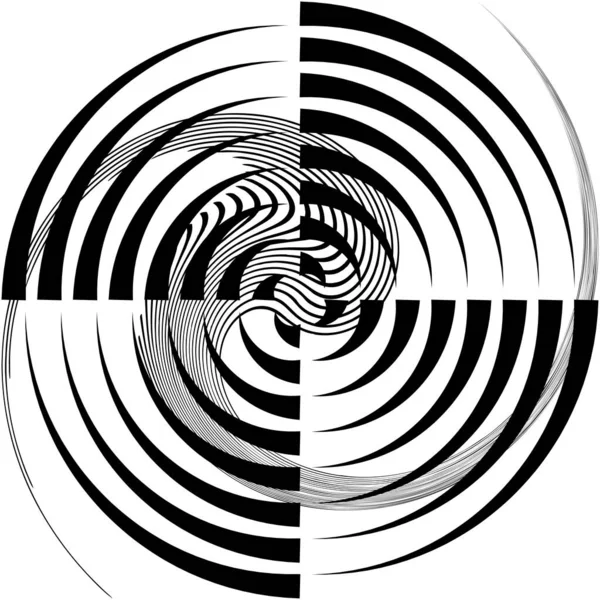 Superposition Abstraite Spirale Tourbillon Vecteur Tourbillon Volute Hélice Vertige Cochléaire — Image vectorielle