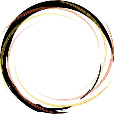 Soyut sarmal, girdap, dönme vektörü örtüşüyor. Volute, helix, koklear vertigo dairesel, geometrik çizim. Soyut çember