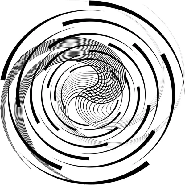 Sovrapposizione Astratta Spirale Vortice Vettore Vortice Voluta Elica Vertigini Cocleari — Vettoriale Stock