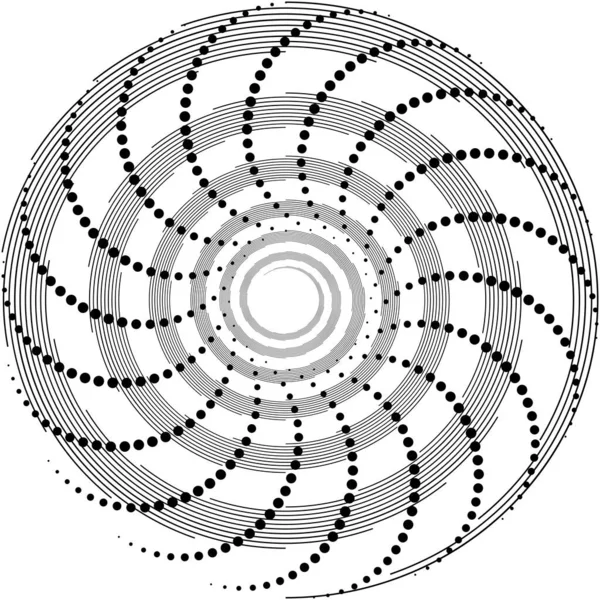 Überlagerung Abstrakter Spirale Wirbel Wirbelvektor Volute Helix Cochlea Schwindel Kreisförmig — Stockvektor