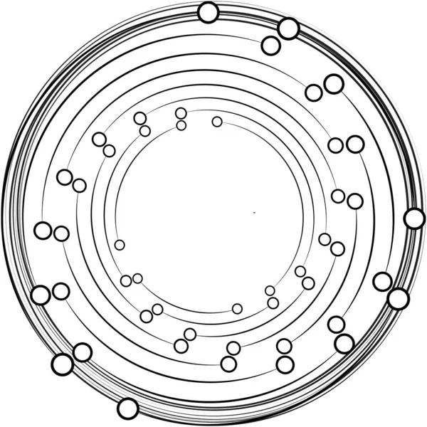 Superposition Abstraite Spirale Tourbillon Vecteur Tourbillon Volute Hélice Vertige Cochléaire — Image vectorielle