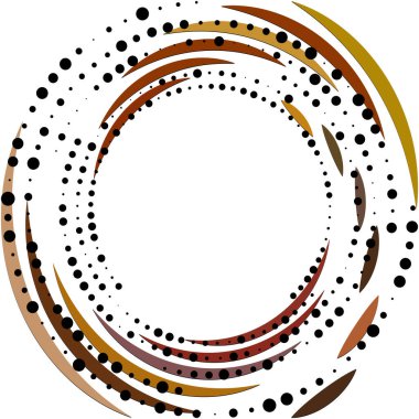 Soyut sarmal, girdap, dönme vektörü örtüşüyor. Volute, helix, koklear vertigo dairesel, geometrik çizim. Soyut çember