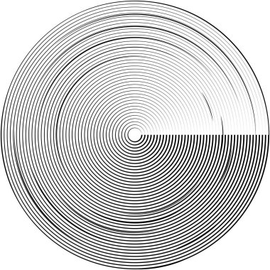 Soyut sarmal, girdap, dönme vektörü örtüşüyor. Volute, helix, koklear vertigo dairesel, geometrik çizim. Soyut çember