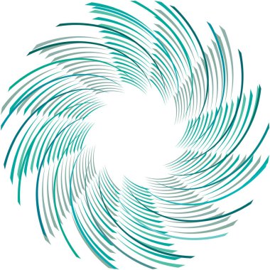 Soyut sarmal, girdap, dönme vektörü örtüşüyor. Volute, helix, koklear vertigo dairesel, geometrik çizim. Soyut çember