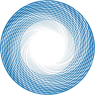 Soyut sarmal, girdap, dönme vektörü örtüşüyor. Volute, helix, koklear vertigo dairesel, geometrik çizim. Soyut çember