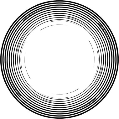 Soyut sarmal, girdap, dönme vektörü örtüşüyor. Volute, helix, koklear vertigo dairesel, geometrik çizim. Soyut çember