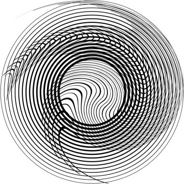 Soyut sarmal, girdap, dönme vektörü örtüşüyor. Volute, helix, koklear vertigo dairesel, geometrik çizim. Soyut çember