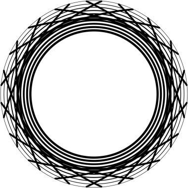 Soyut sarmal, girdap, dönme vektörü örtüşüyor. Volute, helix, koklear vertigo dairesel, geometrik çizim. Soyut çember