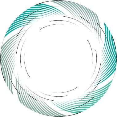 Soyut sarmal, girdap, dönme vektörü örtüşüyor. Volute, helix, koklear vertigo dairesel, geometrik çizim. Soyut çember