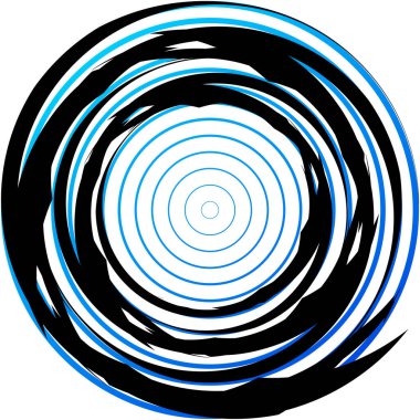 Soyut sarmal, girdap, dönme vektörü örtüşüyor. Volute, helix, koklear vertigo dairesel, geometrik çizim. Soyut çember