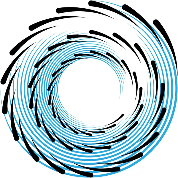 Espiral Abstracta Superpuesta Remolino Vector Giro Voluta Hélice Vértigo Coclear — Vector de stock