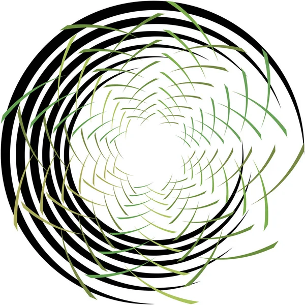 Abstracte Spiraal Draaikolk Wervelvector Voluut Helix Cochleaire Vertigo Cirkelvormig Geometrische — Stockvector