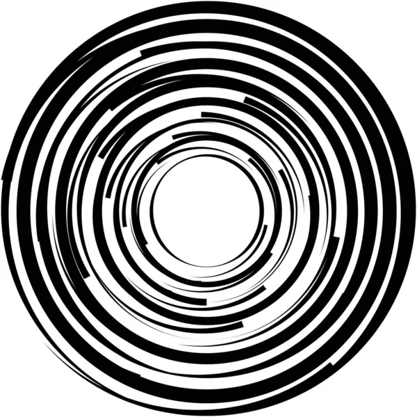 Espiral Abstracta Superpuesta Remolino Vector Giro Voluta Hélice Vértigo Coclear — Vector de stock