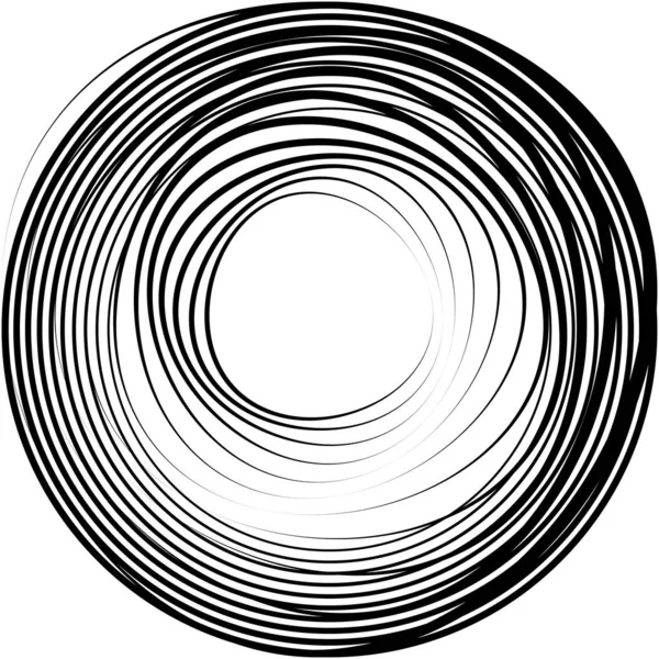 Sovrapposizione Astratta Spirale Vortice Vettore Vortice Voluta Elica Vertigini Cocleari — Vettoriale Stock