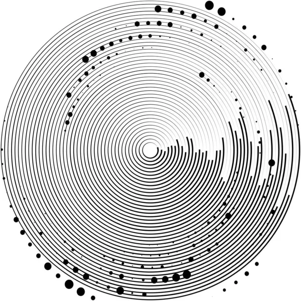 Sovrapposizione Astratta Spirale Vortice Vettore Vortice Voluta Elica Vertigini Cocleari — Vettoriale Stock