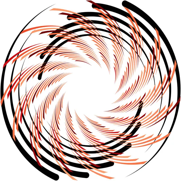 Abstracte Spiraal Draaikolk Wervelvector Voluut Helix Cochleaire Vertigo Cirkelvormig Geometrische — Stockvector