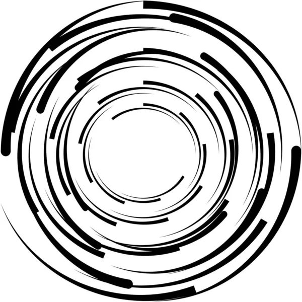 Superposition Abstraite Spirale Tourbillon Vecteur Tourbillon Volute Hélice Vertige Cochléaire — Image vectorielle