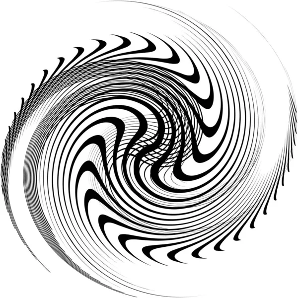 Espiral Abstracta Superpuesta Remolino Vector Giro Voluta Hélice Vértigo Coclear — Vector de stock