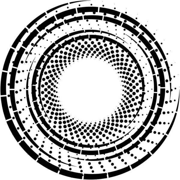 Sovrapposizione Astratta Spirale Vortice Vettore Vortice Voluta Elica Vertigini Cocleari — Vettoriale Stock